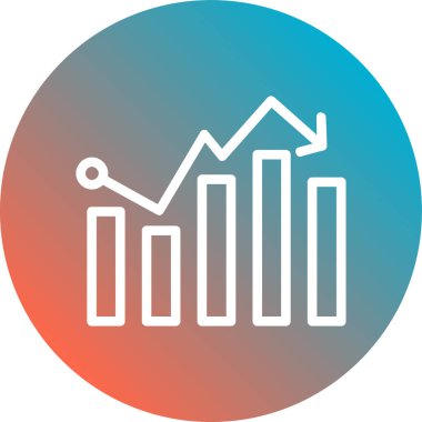 grafik ikonu vektör illüstrasyonu