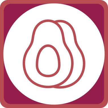 Kırmızı bir simgenin vektör illüstrasyonu