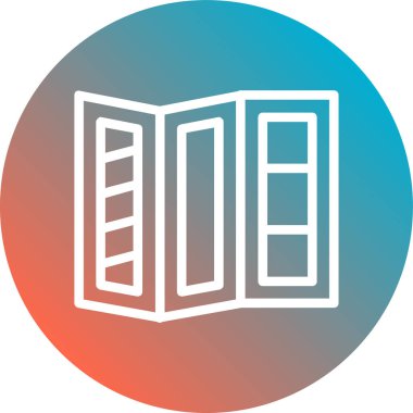 Kitap simgesi ve satırının vektör illüstrasyonu