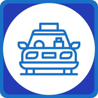 - Araba. Web simgesi basit illüstrasyon