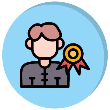 Rozet rozet simgesi - taslak biçimi