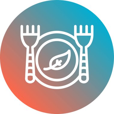 Yiyecek ve içecek işaretinin vektör çizimi