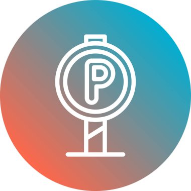 Modern bir simgenin vektör illüstrasyonu