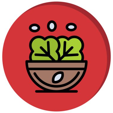 Kaktüs ikonu. Web için sulu vektör simgelerinin basit çizimi