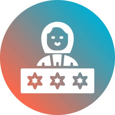 Müşteri derecesi. vektör simgesi