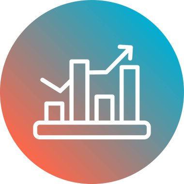 İş ve finans grafiklerinin vektör illüstrasyonu