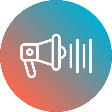 megafon simgesi, illüstrasyon vektör tasarımı