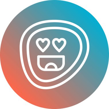 Kalp simgesinin vektör illüstrasyonu