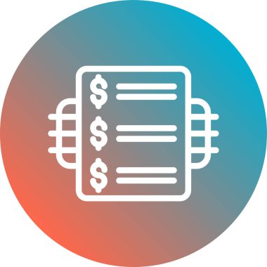 Vektör belgesi Simge illüstrasyonu