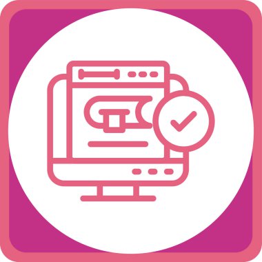 Web simgesi vektör illüstrasyonu