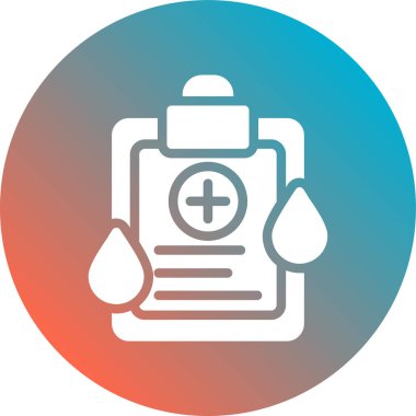 Kan simgesinin vektör illüstrasyonu