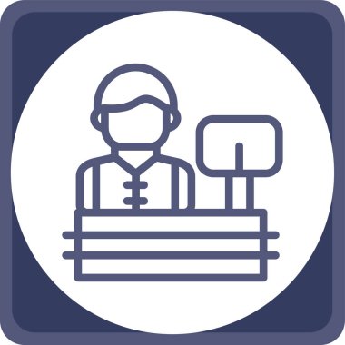 İnşaat işçisinin vektör çizimi