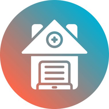 Modern yapı simgesinin vektör illüstrasyonu