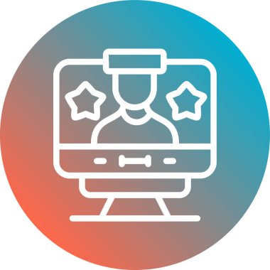 Modern eğitim ikonunun vektör illüstrasyonu