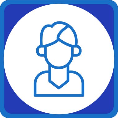 İnsan simgesinin vektör illüstrasyonu