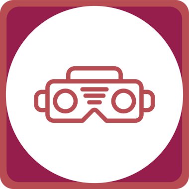 Modern kamera simgesinin vektör illüstrasyonu