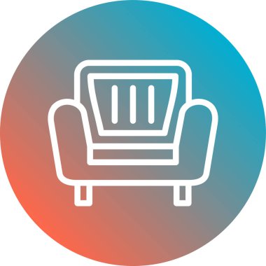 Mobilya simgesinin vektör illüstrasyonu