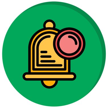 Çan simgesi vektör illüstrasyonu