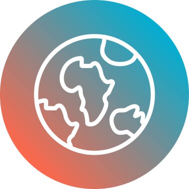 vektör gezegen düz biçimi