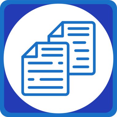 belge simgesi vektör illüstrasyonu