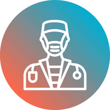 Tıbbi maske. Basit tasarım