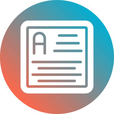 modern vektör simgesi, harf illüstrasyonu