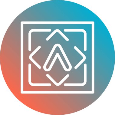 Bir simge işaretinin vektör illüstrasyonu