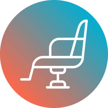 sandalye simgesi, modern tasarım çizimi