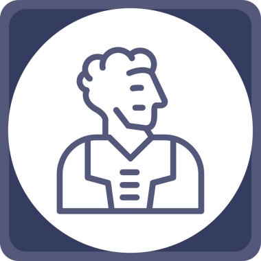 Sakallı bir adamın vektör çizimi