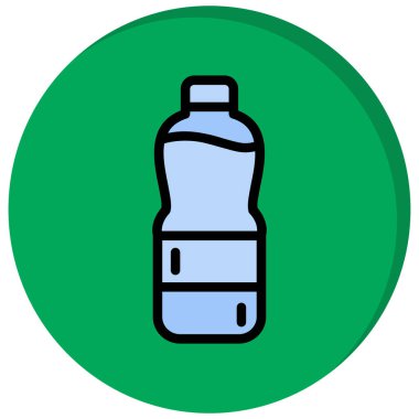 Su Şişe Simgesi Moda Biçimli Ayrı Arkaplan