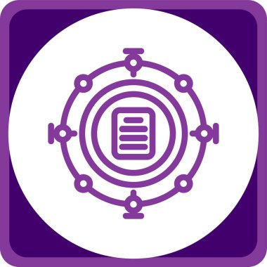 Bir kabartma vektör simgesine sahip eşsiz bir kitap