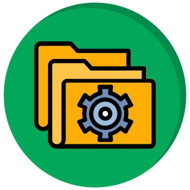 dosya dizini vektör illüstrasyonu