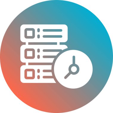 Saat simgesi vektör illüstrasyonu