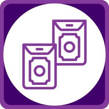 Eşsiz Sözcüler Vektör Satırı Simgesi