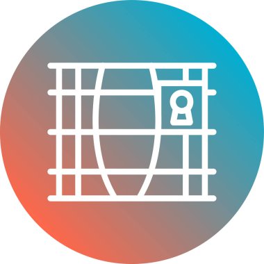 Tek bir izole simgenin vektör illüstrasyonu