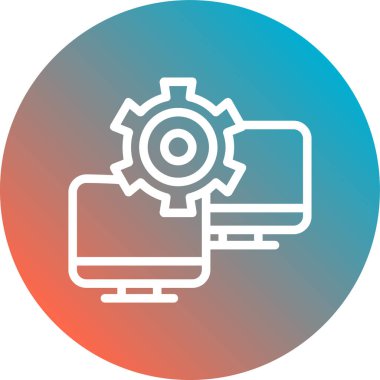 Seo simgesinin vektör illüstrasyonu