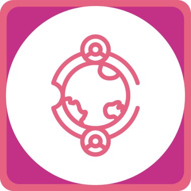 genel ağ simgesi çizimi