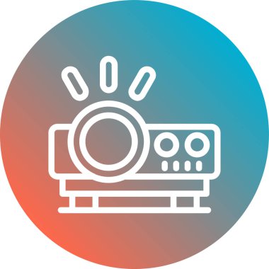 Modern kamera simgesinin vektör illüstrasyonu