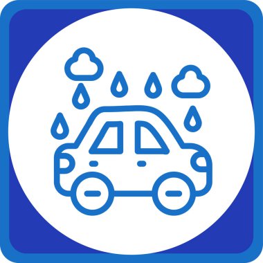 vektör biçiminde araba yıkama simgesi