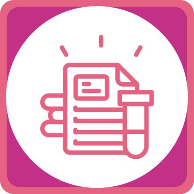 Belge. Web simgesi basit illüstrasyon