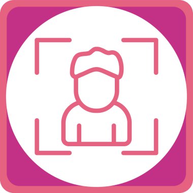 Bir insan simgesinin vektör illüstrasyonu