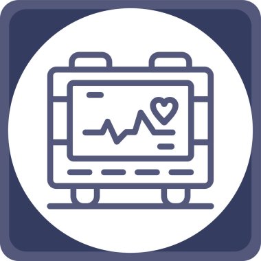 Kalp. Web simgesi basit illüstrasyon