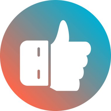 başparmak yukarı simgesi, vektör illüstrasyonu