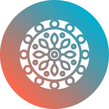 çiçek simgesi vektör illüstrasyonu