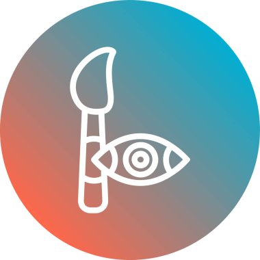 Göz simgesinin vektör illüstrasyonu