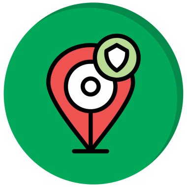 konum pin simgesi, modern vektör illüstrasyon tasarımı