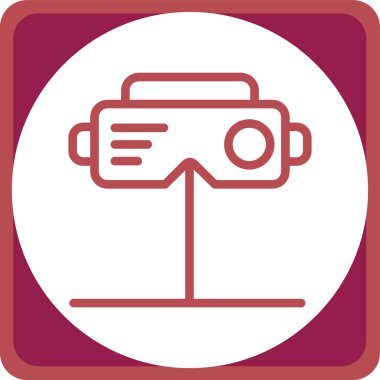 Kamera. Web simgesi basit illüstrasyon