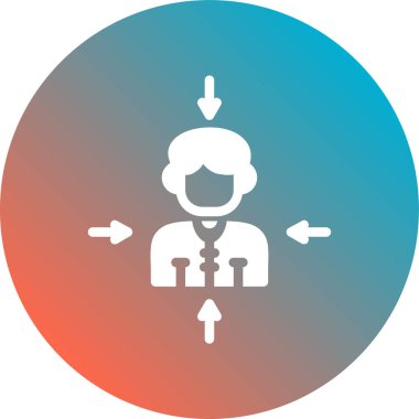 İnsan simgesinin vektör illüstrasyonu