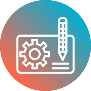 Vektör illüstrasyonu, simge ögesi biçimi