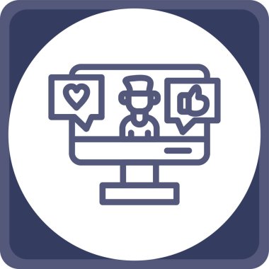 seo modern simgesinin vektör illüstrasyonu